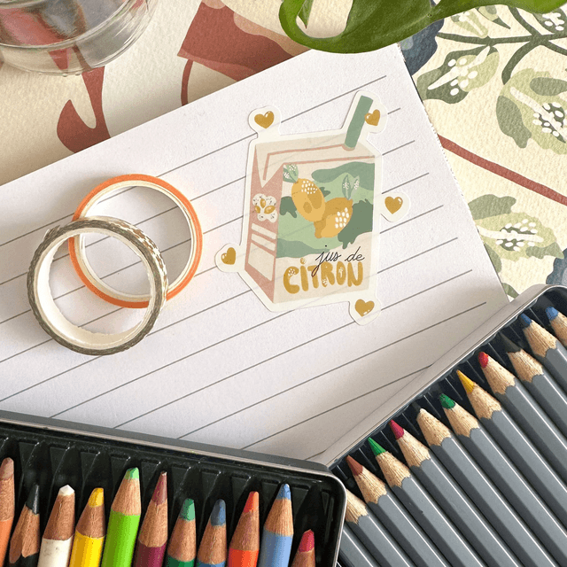 Stickers : La brique de jus de citron ✨